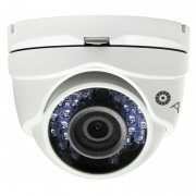 Alibi 700 TVL 960 H Day/Night 65' IR Outdoor Turret Dome Security Camera - White