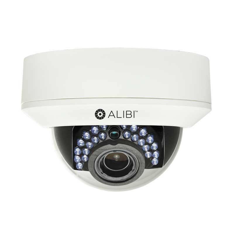 Alibi 3.0 Megapixel Outdoor Vandal-proof 65' IR Varifocal IP Dome Camera